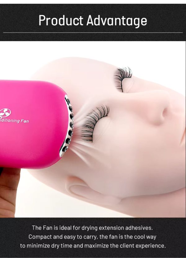 مینی فن بیضی اکستنشن و کاشت مژه - Image 4